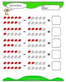 Çıkarma İşlemi Çalışma Sayfaları